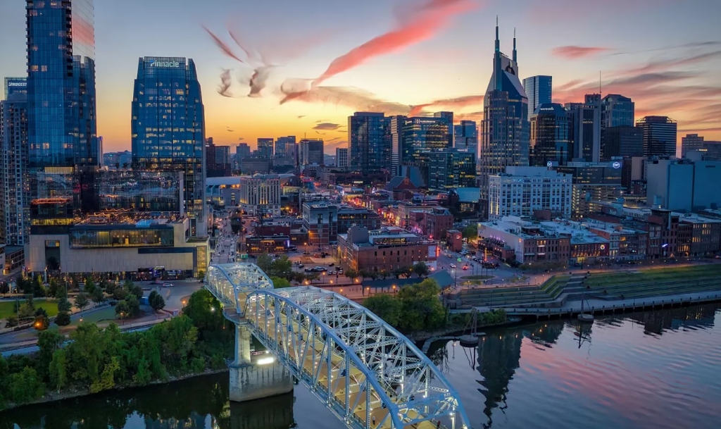 Downtown Nashville Skyline and Real Estate Market